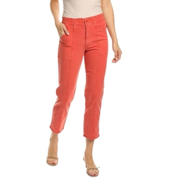 MOTHER | The Springy Hot Coral Ankle Jeans Size 28 - Picture 1 of 10